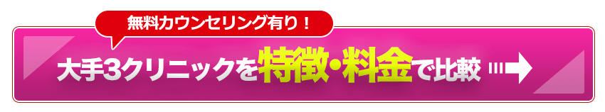 大手3クリニックを特徴・料金で比較