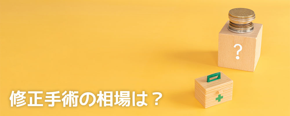 修正手術の相場は？